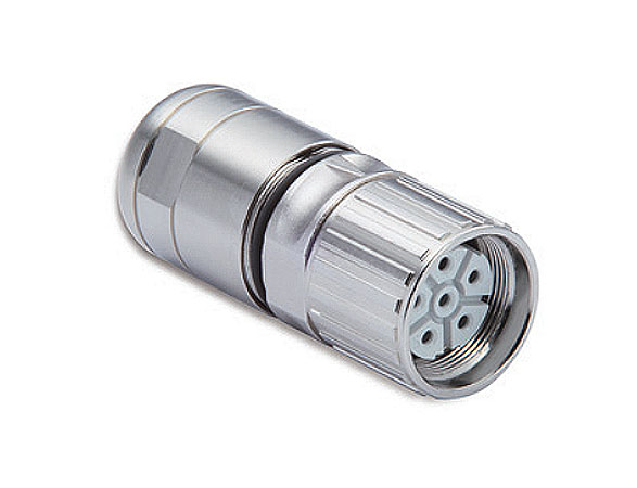 Moxa A-PLG-WPM23-01-IP67 - M23 cable connector, female 6pin, crimp