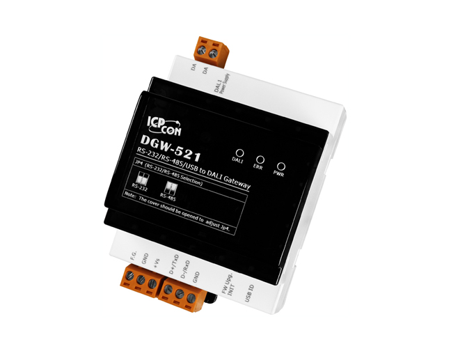 kom videre solo Give DGW-521 - RS 232 / RS 485 / USB to DALI Digital Addressable Lighting  Interface Gateway - USB-to-Serial Converters - iComTech