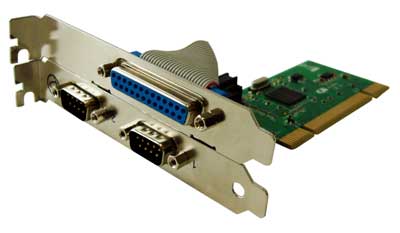 04003240 - SPEED2 LE1P PCI Serial Card / Parallel Card - 2 x DB9M RS232 port and 1 x DB25 EPP/ECP parallel port. by PERLE