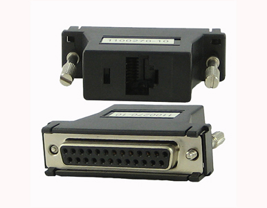 04006950 DBA0010 - IOLAN 8 -wire RJ-45F to DB-25F crossover (DTE) adapter for console port. by PERLE