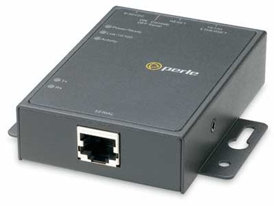 Perle 04030114 IOLAN DS1 Device Server ( Terminal Server ) - 1 x RJ45 10 pin connector, software selectable RS232/422/485 interf by PERLE
