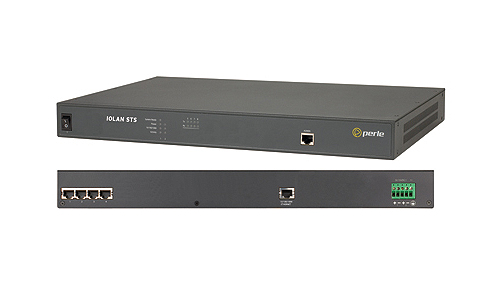 Perle 04030390 IOLAN STS4 DC Secure Terminal Server -*Discontinued* - 4 x RJ45 connector, 10/100/1000 Ethernet, 1U rack mount, 4 by PERLE