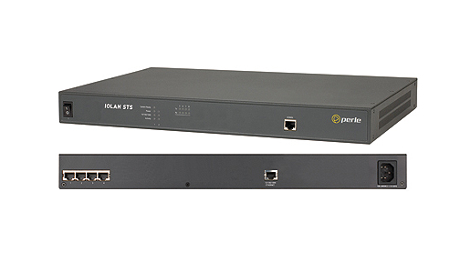 04030404 IOLAN STS4 Secure Terminal Server - 4 x RJ45 connector, 10/100/1000 Ethernet, 1U rack mount, RS232 interface, advanced by PERLE