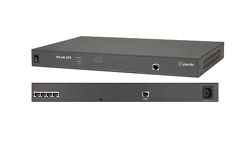 Perle 04030404 IOLAN STS4 Secure Terminal Server - 4 x RJ45 connector, 10/100/1000 Ethernet, 1U rack mount, RS232 interface, adv by PERLE
