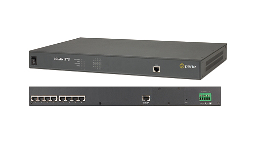 04030420 IOLAN STS8 DC Secure Terminal Server - 8 x RJ45 connector, 10/100/1000 Ethernet, 1U rack mount, 48VDC power, RS232 inte by PERLE