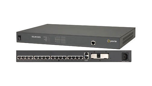 Perle 04031464 IOLAN SCS16CM Secure Console Server -*Discontinued* - 16 x RJ45 serial ports, single AC power, RS232 interface, D by PERLE