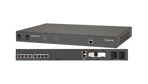 Perle 04031514 IOLAN SCS8CM DAC Secure Console Server -*Discontinued* - 8 x RJ45 serial ports, Dual AC power, RS232 interface, D by PERLE