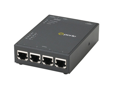 04031870 IOLAN SDS4T GR Secure Device Server: 4 X RJ45 connectors with software selectable RS232/422/485 interfaces, Extended te by PERLE