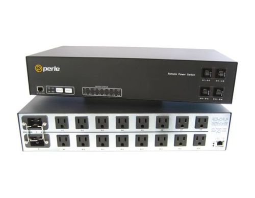 04032030 RPS1630H Remote Power Switch - 2U, 16 NEMA 5-15R plugs, 32 Amps total, 100-120 VAC ,horizontal rack mountable by PERLE