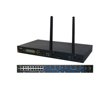 04033704 IOLAN SCG50 RUU-LAM Console Server - 16 x RS232 RJ45 interfaces with software configurable Cisco pinouts, 34 x USB Port by PERLE