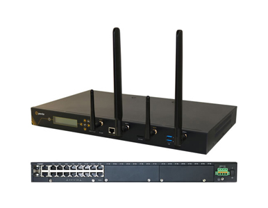 04033860 IOLAN SCG18 R-LAWD Console Server: 16 x RS232 RJ45 interfaces with software configurable Cisco pinouts, 2 x USB Ports by PERLE