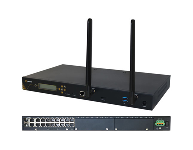 04033870 IOLAN SCG18 R-LAMD Console Server: 16 x RS232 RJ45 interfaces with software configurable Cisco pinouts, 2 x USB Ports by PERLE