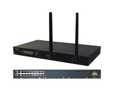 04033880 IOLAN SCG18 R-LAD Console Server: 16 x RS232 RJ45 interfaces with software configurable Cisco pinouts, 2 x USB Ports by PERLE