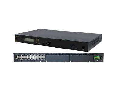 Perle 04033950 IOLAN SCG18 R-MD Console Server: 16 x RS232 RJ45 interfaces with software configurable Cisco pinouts, 2 x USB Por by PERLE