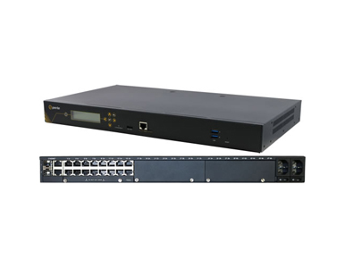 04035044 IOLAN SCG18 S Console Server: 16 x software selectable RS232/422/485 RJ45 interfaces, 2 x USB Ports, Front Panel Displa by PERLE