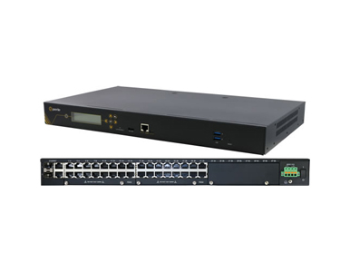 04035530 IOLAN SCG34 S-D Console Server: 32 x software selectable RS232/422/485 RJ45 interfaces, 2 x USB Ports, Front Panel Disp by PERLE