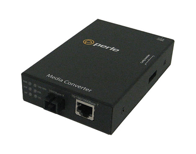 05040874 S-1110-M1SC05U - 10/100/1000 Gigabit Ethernet Stand-Alone Media and Rate Converter. 10/100/1000BASE-T (RJ-45) [100 m/32 by PERLE