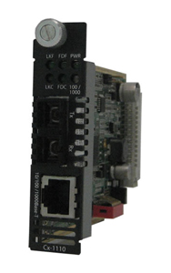 05042970 CM-1110-M2SC2 - 10/100/1000 Gigabit Ethernet Media and Rate Converter Managed Module. 10/100/1000BASE-T (RJ-45) [100 m/ by PERLE
