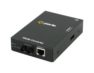 05050124 S-1000-S2ST40 - Gigabit Ethernet Stand-Alone Media Converter. 1000BASE-T (RJ-45) [100 m/328 ft.] to 1000BASEEX 1310 nm by PERLE