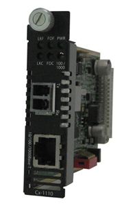 Perle 05051660 C-1110-S2LC70 - 10/100/1000 Gigabit Ethernet Media and Rate Converter Module. 10/100/1000BASE-T (RJ-45) [100 m/32 by PERLE