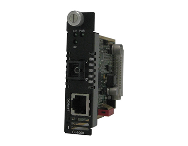 05051810 C-1000-S1SC20U - Gigabit Ethernet Media Converter Module. 1000BASE-T (RJ-45) [100 m/328 ft.] to 1000BASEBX 1310nm TX / by PERLE