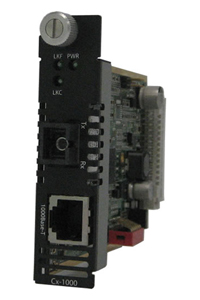 05052070 CM-1000-S1SC10U - Gigabit Ethernet Media Converter Managed Module. 1000BASE-T (RJ-45) [100 m/328 ft.] to 1000BASEBX 131 by PERLE