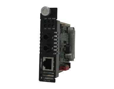 Perle 05052540 CM-110-S2ST80 - 10/100 Fast Ethernet Media and Rate Converter Managed Module 10/100Base-TX (RJ-45) [100 m/328 ft. by PERLE