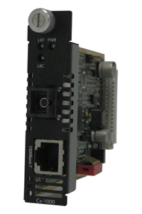 05052860 CM-1000-S1SC80D - Gigabit Ethernet Media Converter Managed Module. 1000BASE-T (RJ-45) [100 m/328 ft.] to 1000BASEBX 159 by PERLE
