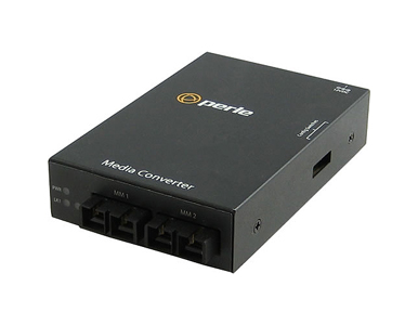 Perle 05060004 S-100MM-M2SC2 - Fast Ethernet Fiber to Fiber Stand-Alone Media Converter 100BASE-FX 1310nm multimode (SC) [2 km/1 by PERLE