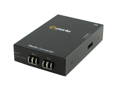 05060054 S-100MM-S2LC20 - Fast Ethernet Fiber to Fiber Stand-Alone Media Converter 100BASE-FX 1310nm multimode (LC) [2 km/1.2 mi by PERLE
