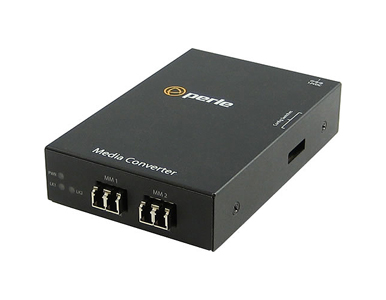 05060204 S-1000MM-M2LC05 - Gigabit Ethernet Fiber to Fiber Stand-Alone Media Converter. 1000BASESX 850nm multimode (LC) [550 m/1 by PERLE