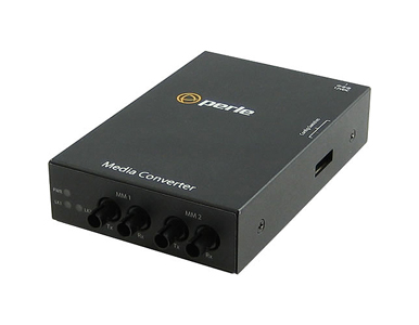 Perle 05060214 S-1000MM-M2ST05 - Gigabit Ethernet Fiber to Fiber Stand-Alone Media Converter. 1000BASESX 850nm multimode (ST) [5 by PERLE