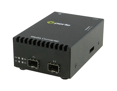 05060504 S-10G-STS - 10 Gigabit Ethernet Stand-Alone Media Converter with dual SFP+ slots (empty). Includes AC power Adapter - U by PERLE