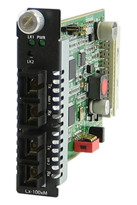 05061030 C-100MM-S2SC20 - Fast Ethernet Fiber to Fiber Media Converter Module 100BASE-FX 1310nm multimode (SC) [2 km/1.2 miles] by PERLE