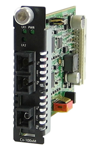 05061150 C-100MM-S1SC20U - Fast Ethernet Fiber to Fiber Media Converter Module 100BASE-FX 1310nm multimode (SC) [2 km/1.2 miles] by PERLE
