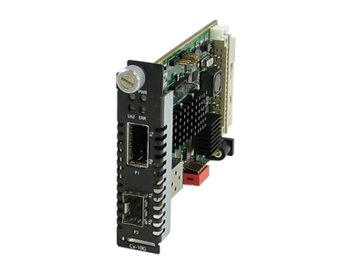 05061510 C-10G-XTS - 10 Gigabit Ethernet Media Converter module with one XFP slot (empty) and one SFP+ slot ( empty ) by PERLE
