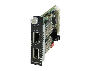 05061530 C-10G-XTX - 10 Gigabit Ethernet Media Converter module with dual XFP slots (empty) by PERLE