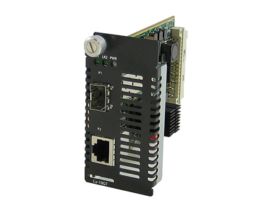Perle 05061550 C-10GT-SFP - *Discontinued* -10 Gigabit Ethernet Media Converter Module. 10GBASE-T (RJ-45) [100 m/328 ft.] by PERLE