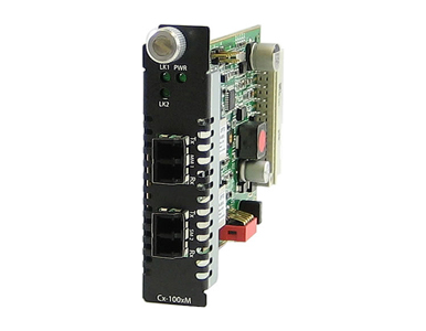 Perle 05062110 CM-100MM-S2LC80 - Fast Ethernet Fiber to Fiber Media Converter Managed Module 100BASE-FX 1310nm multimode (LC) [2 by PERLE