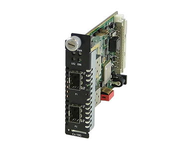 Perle 05062500 CM-10G-STS - *Discontinued* - 10 Gigabit Ethernet Managed Media Converter module with dual SFP+ slots (empty) by PERLE
