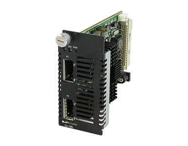 Perle 05062540 CM-10G-XTXH - 10 Gigabit Ethernet Managed Media Converter module with dual XFP slots (empty). Supports Power Leve by PERLE