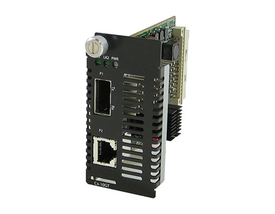 Perle 05062560 CM-10GT-XFPH - 10 Gigabit Ethernet Managed Media Converter Module. 10GBASE-T (RJ-45) [100 m/328 ft.] (CAT6A or be by PERLE
