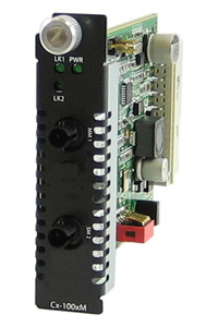 Perle 05062600 CM-100MM-S1ST20D - Fast Ethernet Fiber to Fiber Media Converter Managed Module 100BASE-FX 1310nm multimode (ST) [ by PERLE