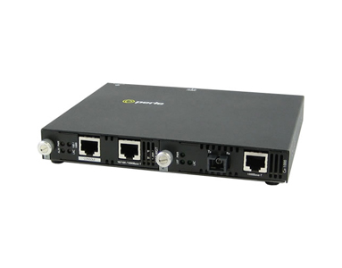 05070264 SMI-1000-S1SC80D - Gigabit Ethernet IP Managed Standalone media converter. 1000BASE-T (RJ-45) [100 m/328 ft.] to 1000BA by PERLE