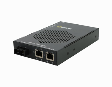 05079280 - S-1110DHP-SC05-XT - Gigabit Industrial Temperature Media and Rate Converter with Type 4 High-Power PoE PSE by PERLE