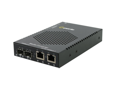 Perle 05079634 S-1110DHP-DSFP - Gigabit Media and Rate Converter with Type 4 High-Power PoE PSE (up to 100W/port) by PERLE