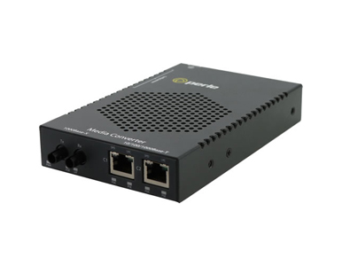 05079674 S-1110DHP-ST2 - Gigabit Media and Rate Converter with Type 4 High-Power PoE PSE (up to 100W/port) by PERLE