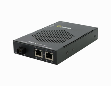 Perle 05079990 - S-1110DHP-SC10D-XT - Gigabit Industrial Temperature Media and Rate Converter with Type 4 High-Power PoE PSE (up by PERLE