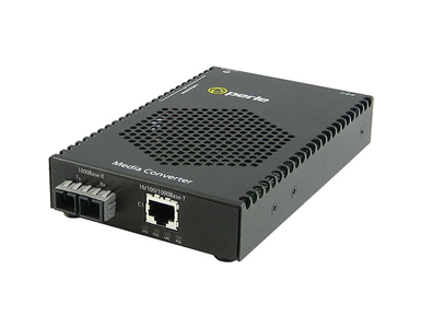 05080024 S-1110P-M2SC05 - 10/100/1000 Gigabit Ethernet Stand-Alone Media Rate Converter with PoE Power Sourcing. 10/100/1000BASE by PERLE