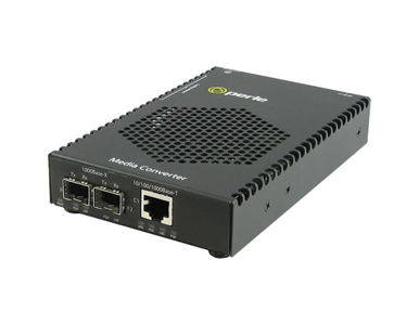Perle 05081011 - S-1110PP-DSFP UK - 10/100/1000 Gigabit Ethernet Standalone Media Rate Converter with PoE+ ( PoEP ) P by PERLE